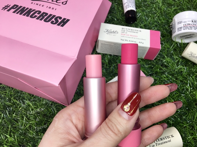 Kiehl’s - PinkCrush檸檬奶油護唇膏亮桃紅與櫻花粉 