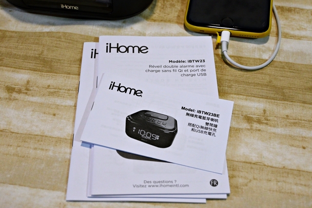 大推iHome無線充電藍牙喇叭，能無線充電和有線充電又能邊聽音樂，大大提升居家品質