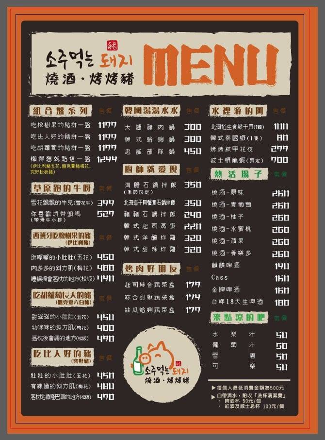 東區美食：燒酒烤烤豬，韓式烤肉全程桌邊代烤，餐點好吃還有6樣小菜無限續(附菜單、店內影片)-捷運忠孝復興