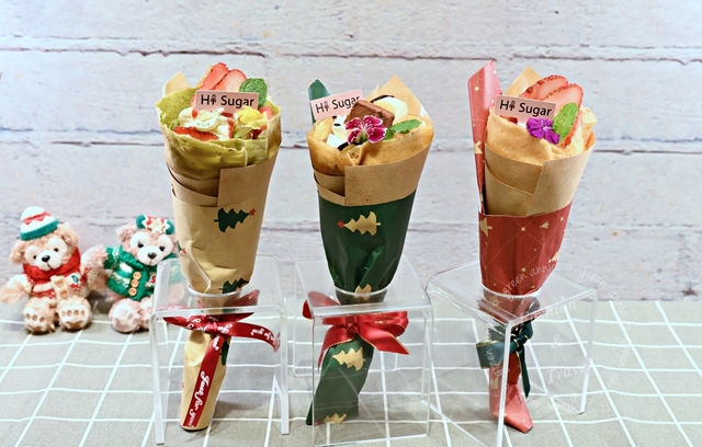 甜點推薦：嗨糖日式可麗餅，可麗餅化身成可愛花束，好吃又特別-捷運中山站