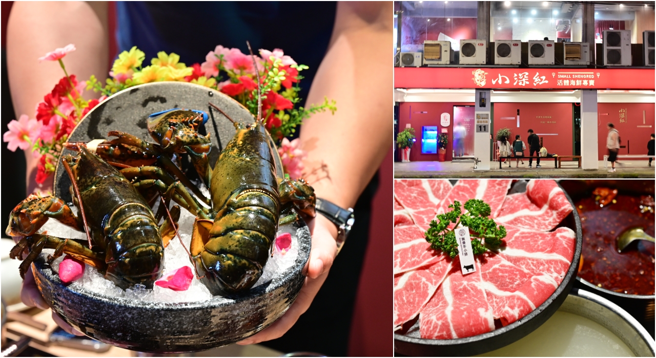 板橋火鍋：小深紅活體海鮮鍋物專賣，每種海鮮都超鮮超美味就連肉品品質也一級棒-捷運府中站 @吳大妮的生活筆記本