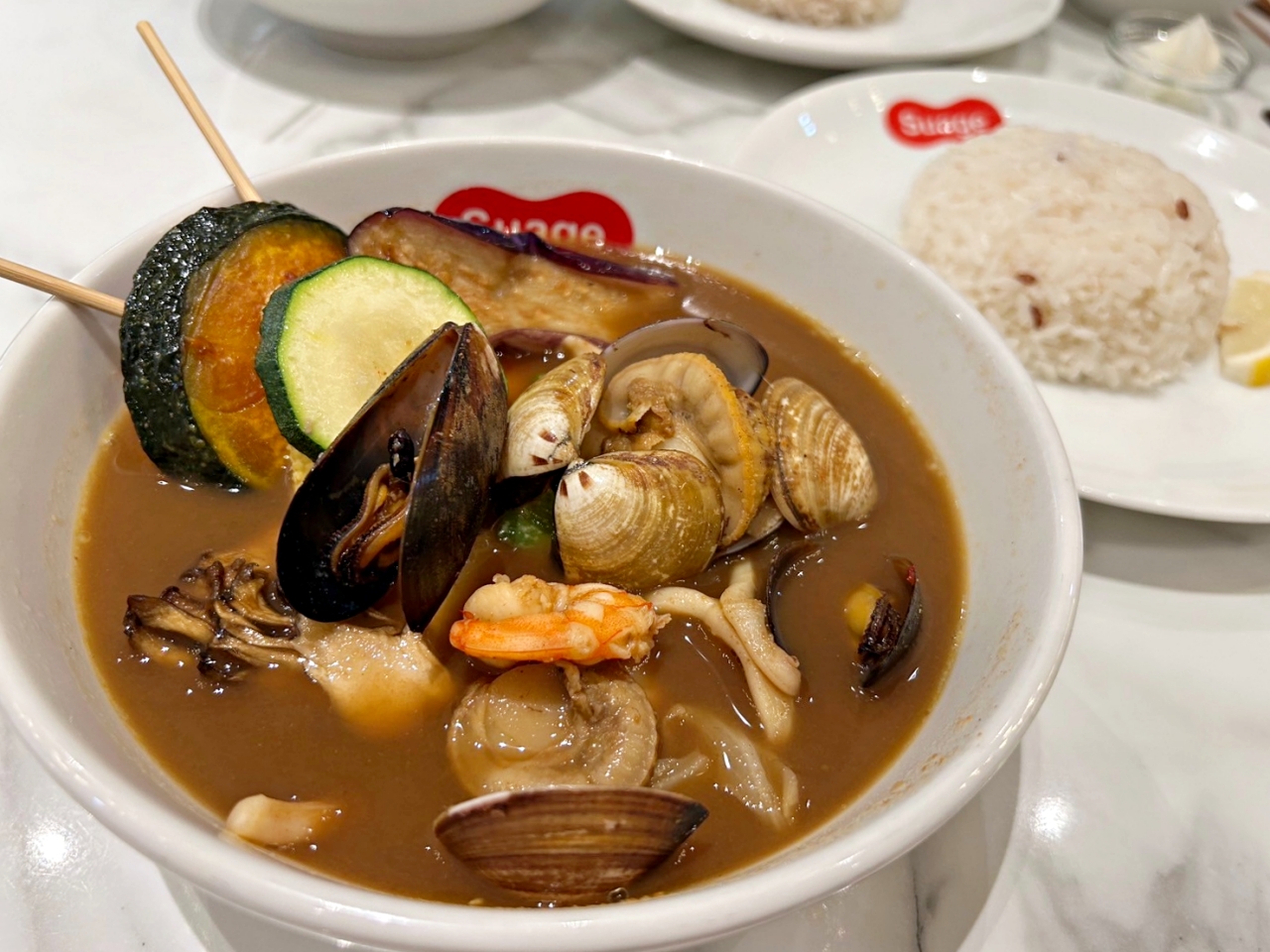 美麗華美食：Suage北海道湯咖哩，不惜成本自北海道進口湯咖哩中食材