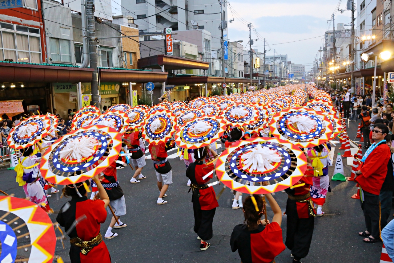 鳥取2024年，8月中旬有可參加60周年的鳥取傘舞祭