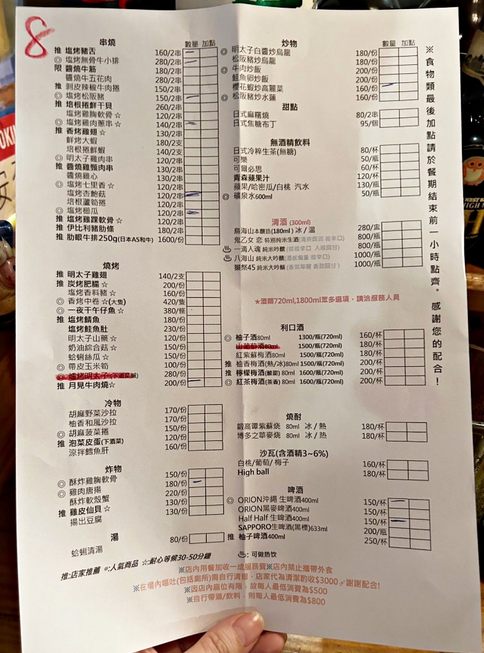 台北市串燒,吳留手串燒,宵夜,居酒屋,市民大道吳留手,市民大道美食