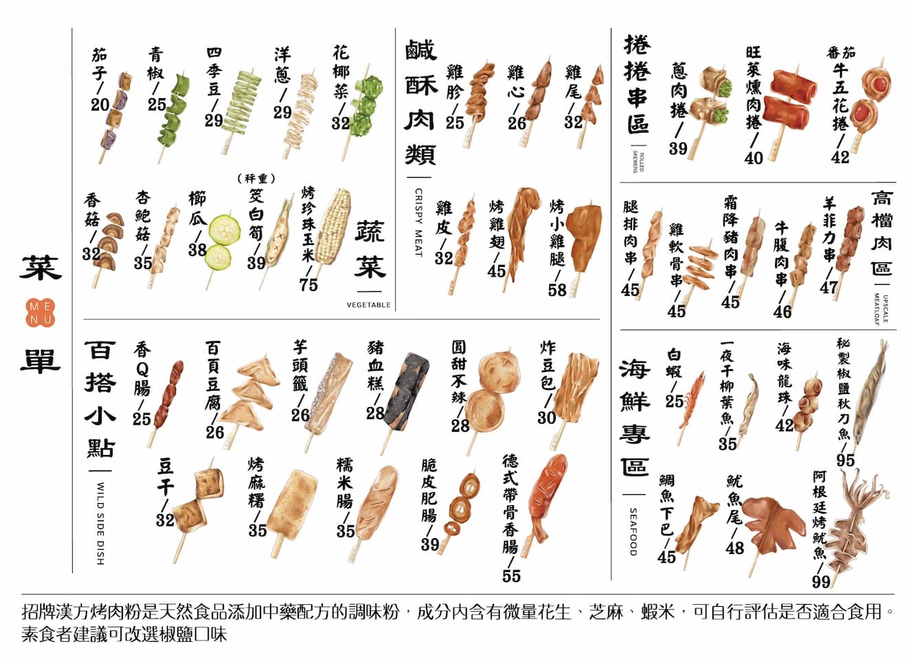 【三重燒烤】三和夜市焦糖楓串燒現烤不油炸，還可以在2樓露營風空間內用